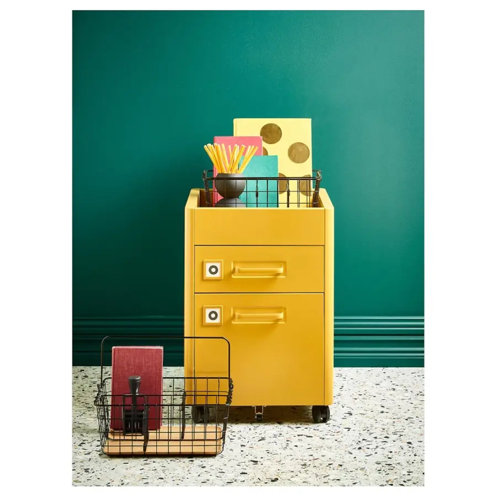 Тумба с ящиками на колесах - IKEA IDASEN/IDÅSEN, 42x61 см, золотисто-коричневый ИДОСЕН ИКЕА