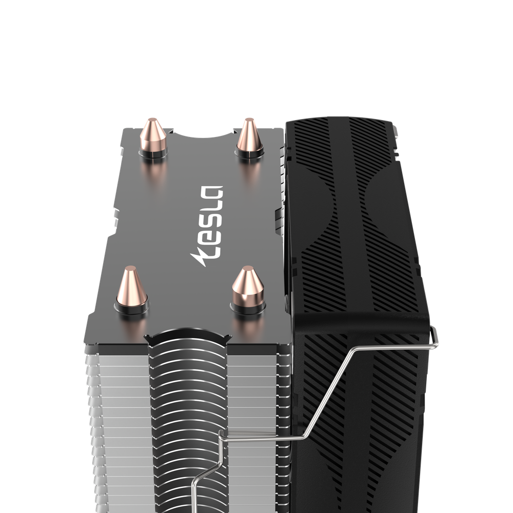 Кулер для CPU TESLA SHADOW 902, 1х92мм, 600-1800rpm, 4-pin, Al+Cu, серебристый-черный-белый/FRGB, 52CFM, 23дБ, 2-PIPE(прямой контакт), TDP 110Вт, INTEL 1700/1200/115x/775/1366, AMD AM5/AM4/AM3(+)/AM2(+)/FM2(+)/FM1/754/940/939 (TSL-902PWM-FRGB)