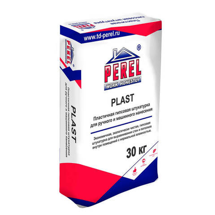 Perel PLAST белая 0527, мешок 30 кг - Гипсовая штукатурка