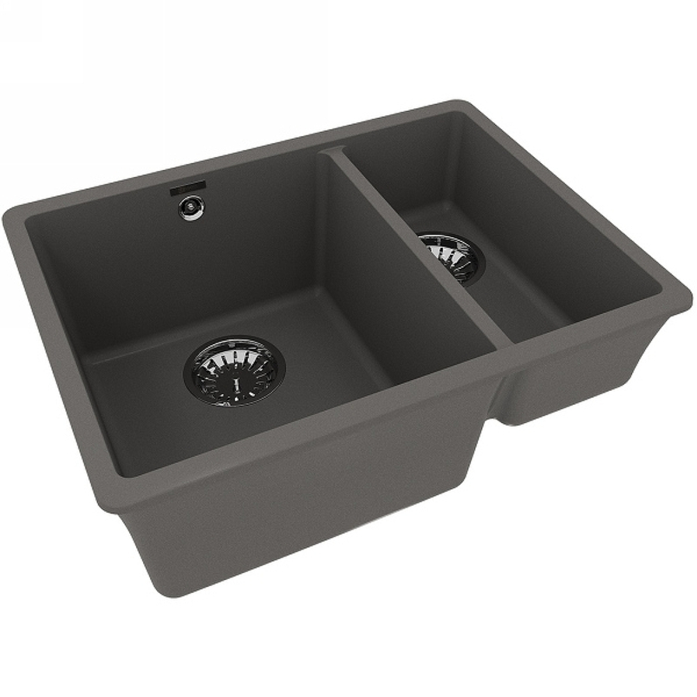 Кухонная мойка Lemark Sinara 550.2-U 9910083 Серый шелк