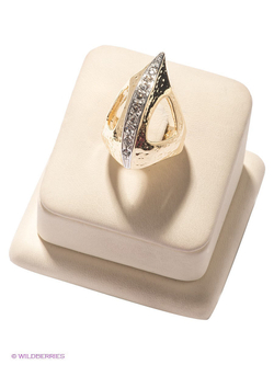 "Куатемок" кольцо в золотом покрытии из коллекции "Crystal Skull" от Jenavi