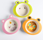 4591217 Миска детская из бамбука, цвет и рисунок МИКС