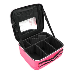 Кейс для мастера малый с зеркалом (26*23*9,5) голубой