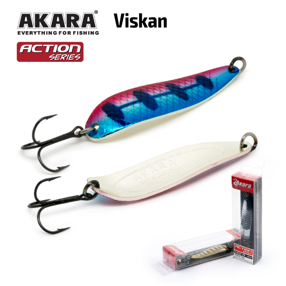 Блесна колебалка Akara Action Series Viskan 80 28 гр. 1 oz. AB91