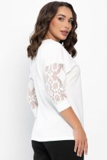 Джемпер В гармонии с собой НЬЮ (молочный) Б14117-48М LT Collection