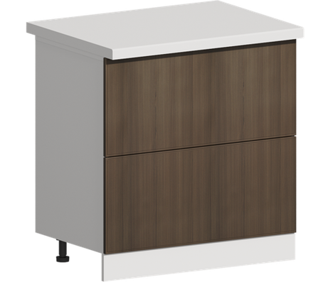 Кухня Модуль ШН2Я 800 Белый / Дуб французский