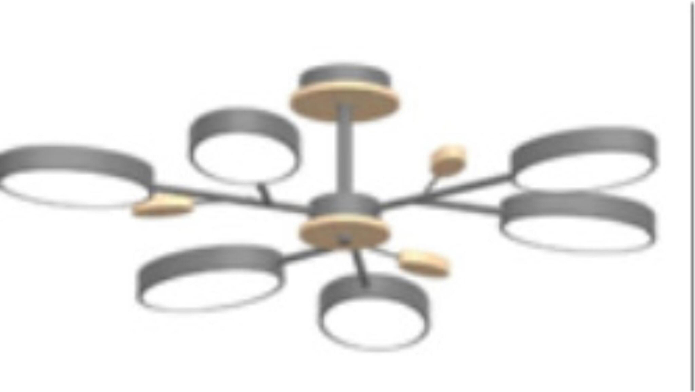 Потолочный светодиодный светильник LED4U L3220-830 GR