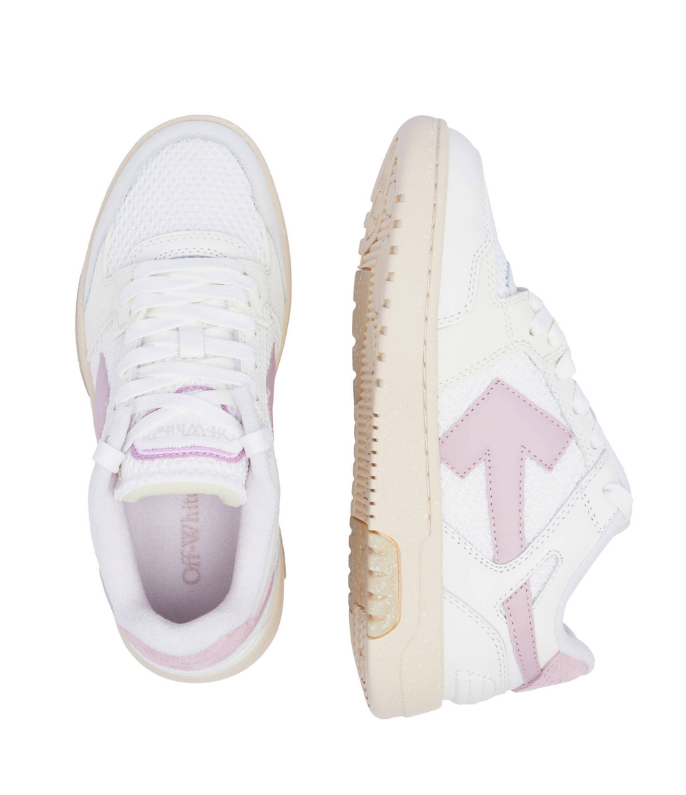 Кожаные кроссовки slim out of office OFF-WHITE - белый(OWIA276S 24LEA001)