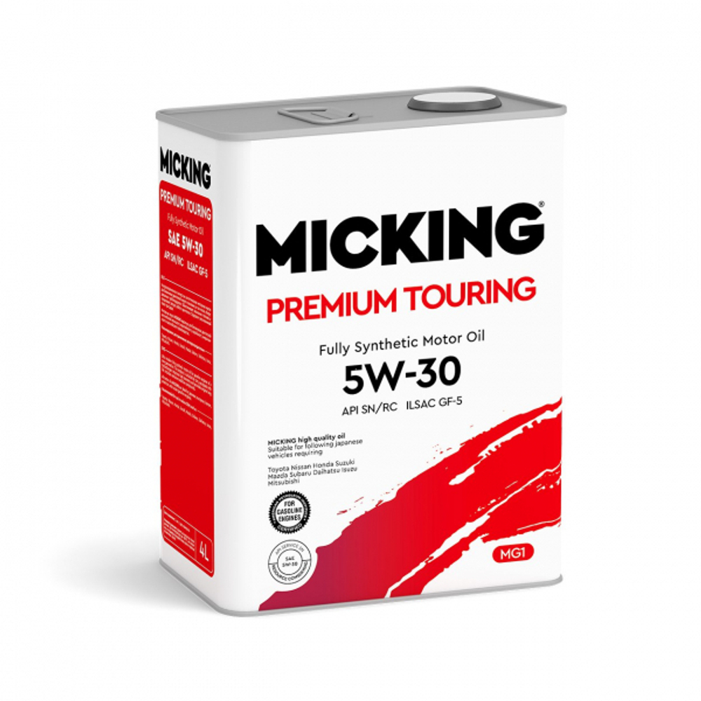 Масло моторное синтетическое Micking Premium Touring MG1 5W-30 API SN/RC 4л