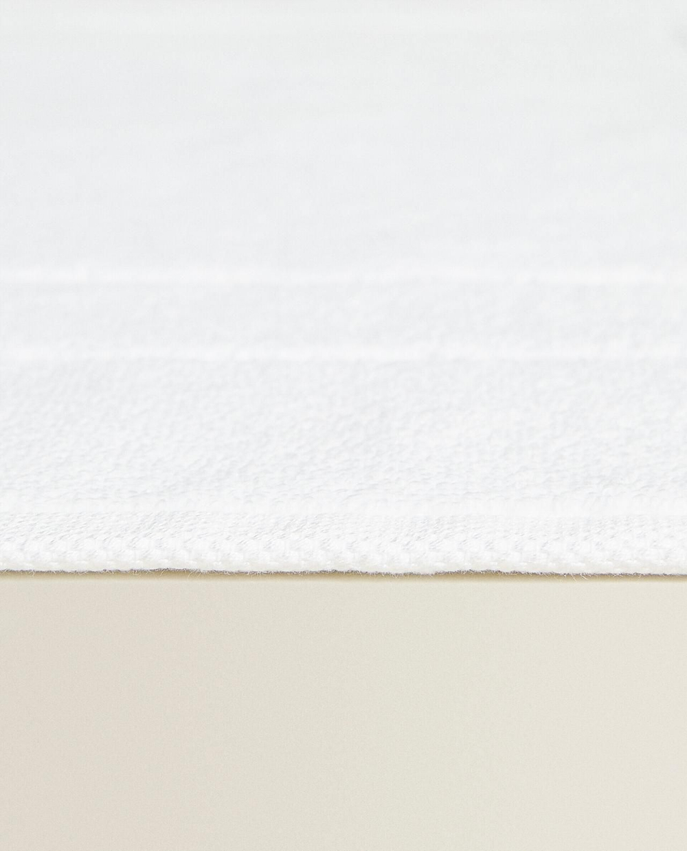 Zara Home - Нескользящий коврик для ванной из хлопка, белый, 55x80 см