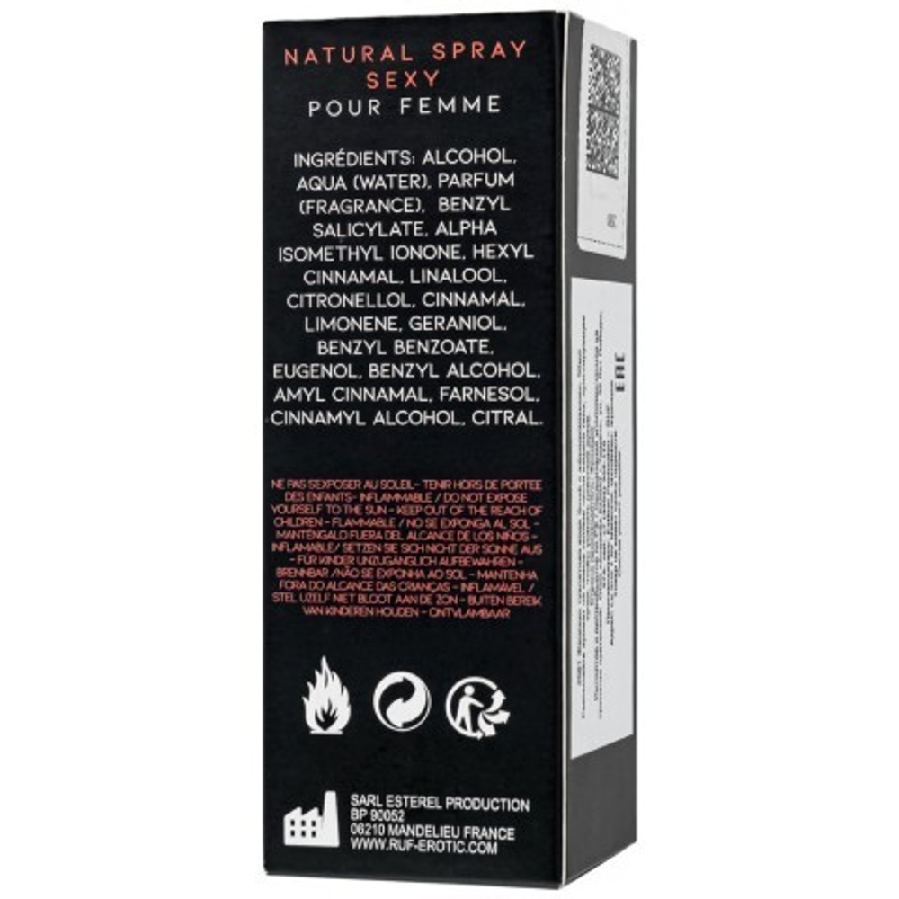 Туалетная вода с афродизиаками RUF SMAK FEMME для женщин, 50 мл