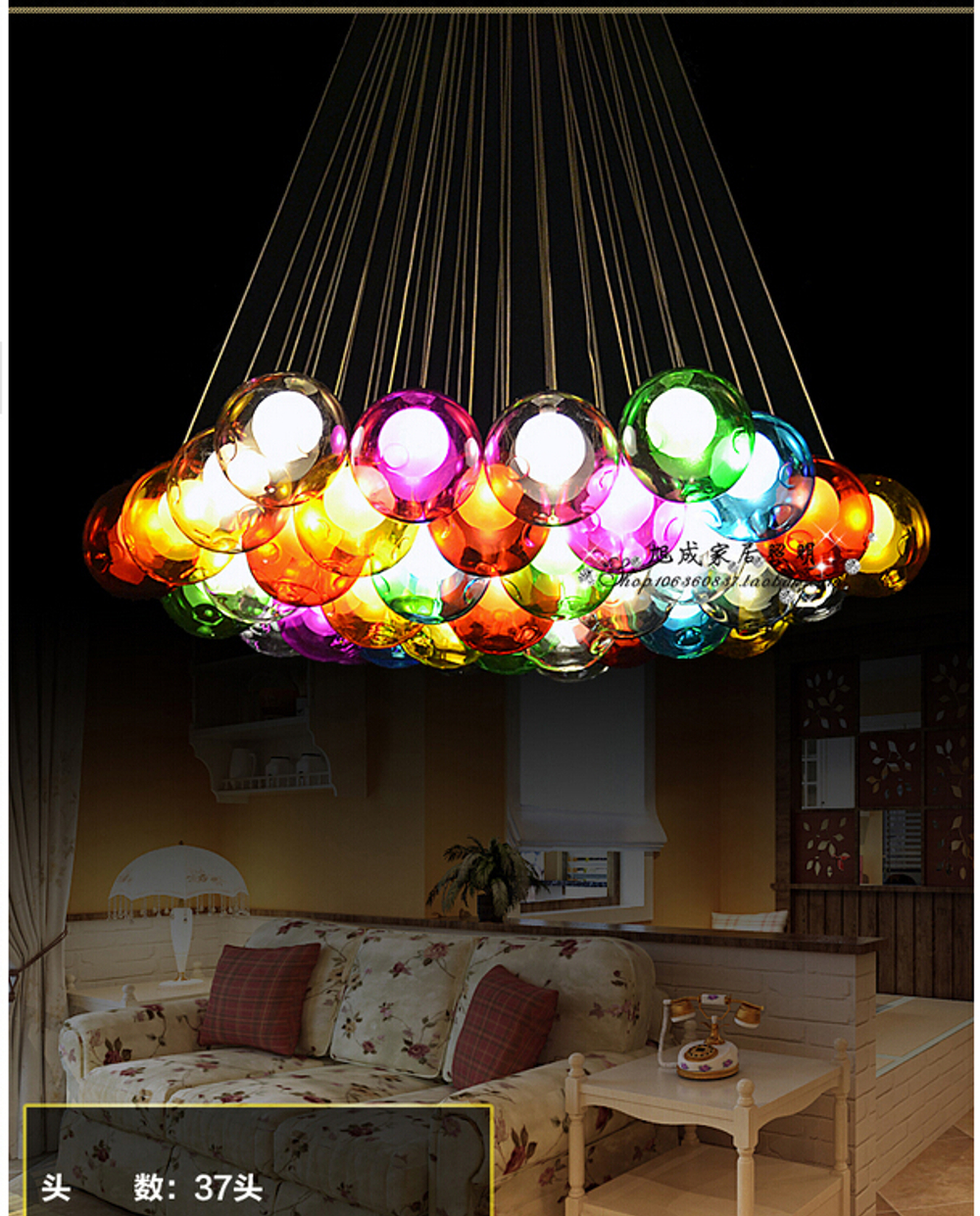 люстра Bocci 28.37 Cluster D10