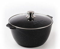 кастрюля 6л с АП Гранит black