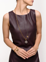 Колье "Coin black soul" Bicolor