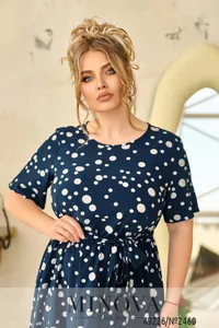 Платье 2460-темно-синий Minova