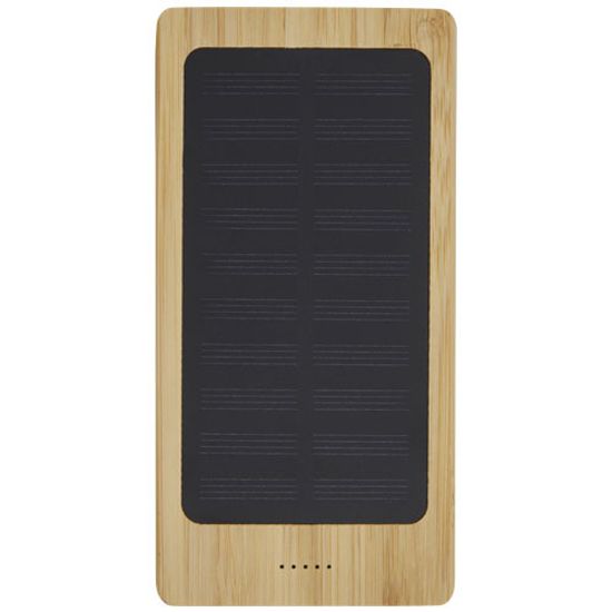 Alata Портативное зарядное устройство на солнечной батарее 8000 мАч из бамбука