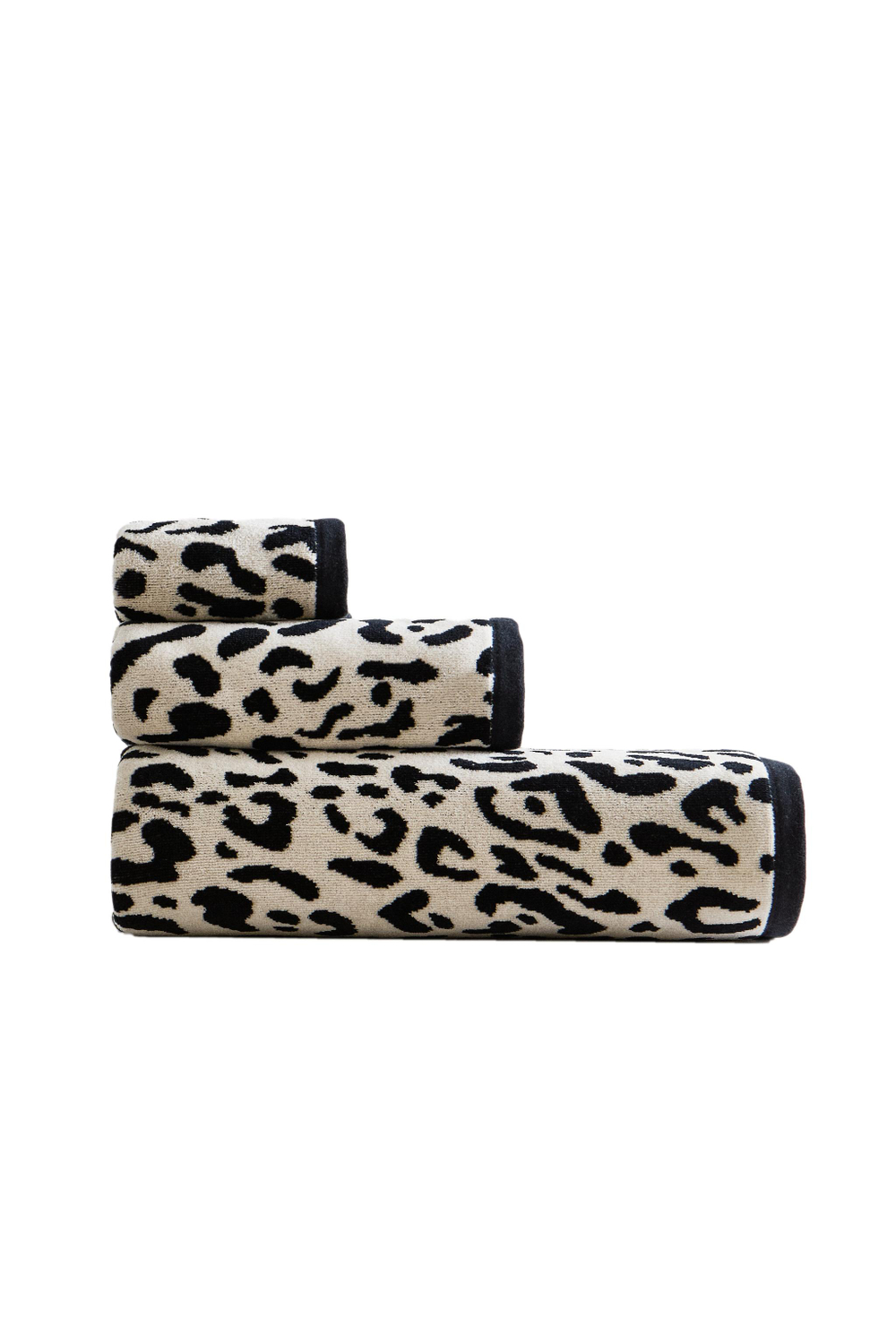 Zara Home Полотенце для лица и рук из хлопка, чёрный · 2546/013
