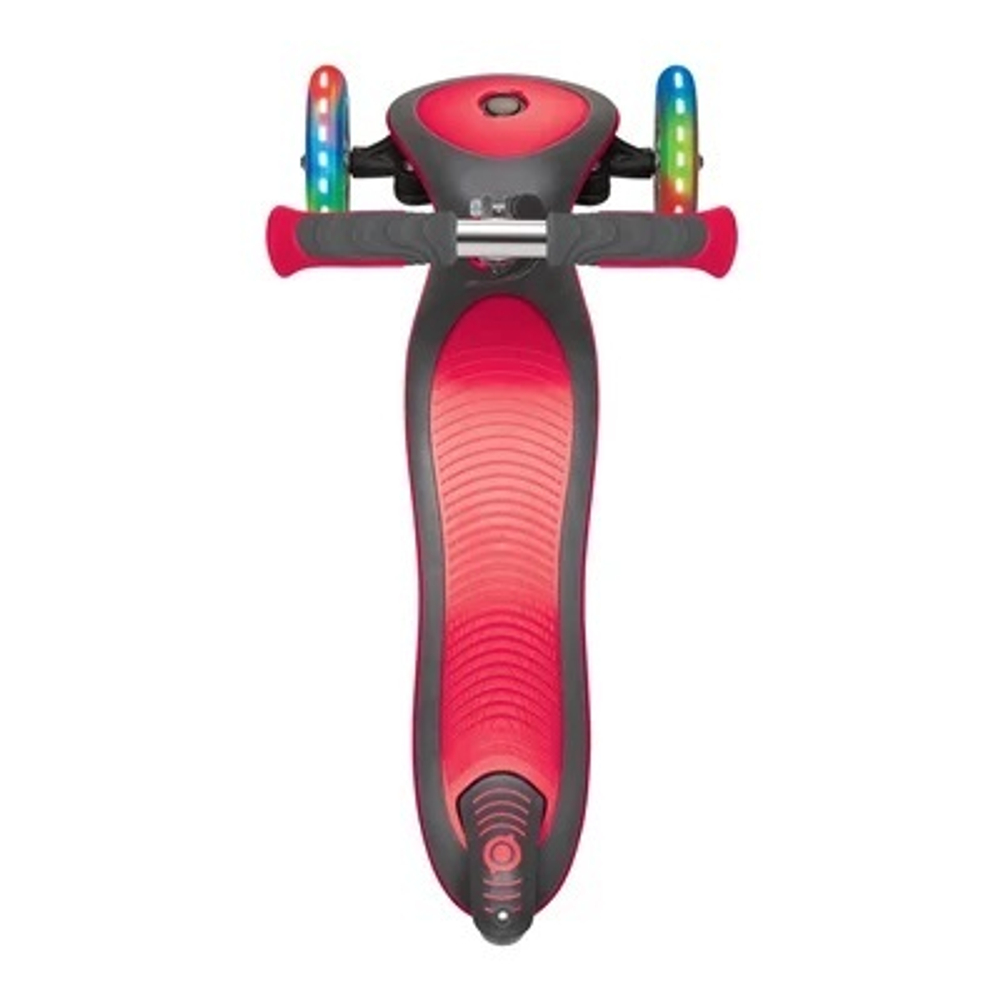 Самокат Globber Elite Deluxe Lights красный