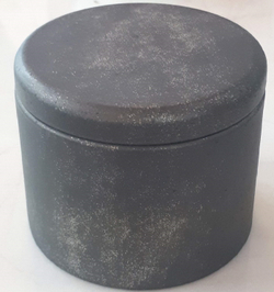 202087 Банка круглая 55*68, жесть. Цвет серый