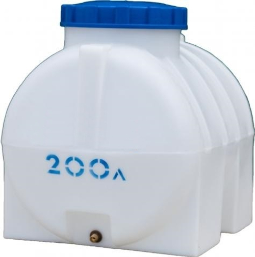 Ёмкость пластиковая пищевая АКПОЛ 200 л. горизонтальная (82x60x71см;8кг;белый) - арт.555015