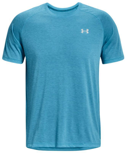 Мужская теннисная футболка Under Armour Men's Streaker Run Short Sleeve - capri/reflective