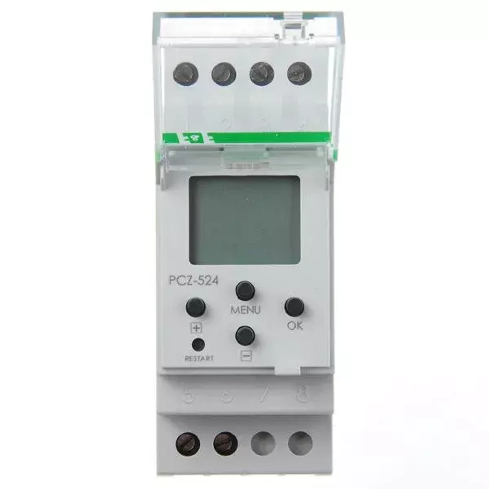 Реле времени астрономическое PCZ-524 24-264В AC/DC 16А 1 переключ. контакт IP20 1 канал