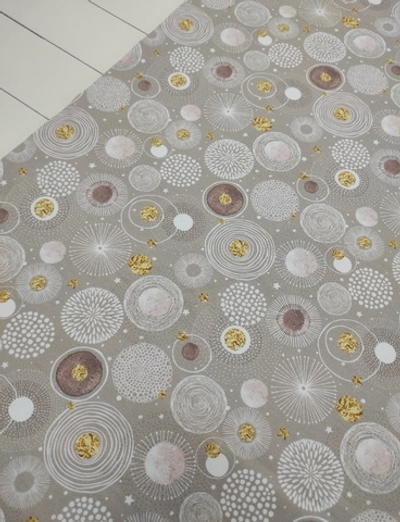 Футер (принт). Круги на светлом, ВО