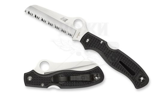 Складной нож Spyderco Atlantic Salt C89SBK c клинком из стали H1, рукоять FRN
