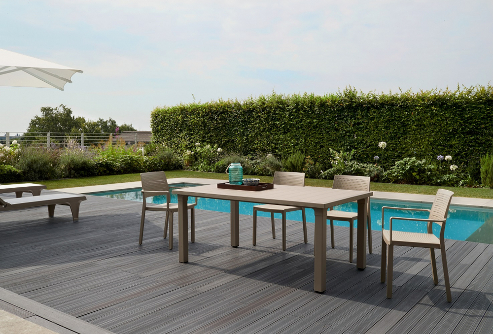 Стол пластиковый обеденный SCAB GIARDINO Ercole, тортора