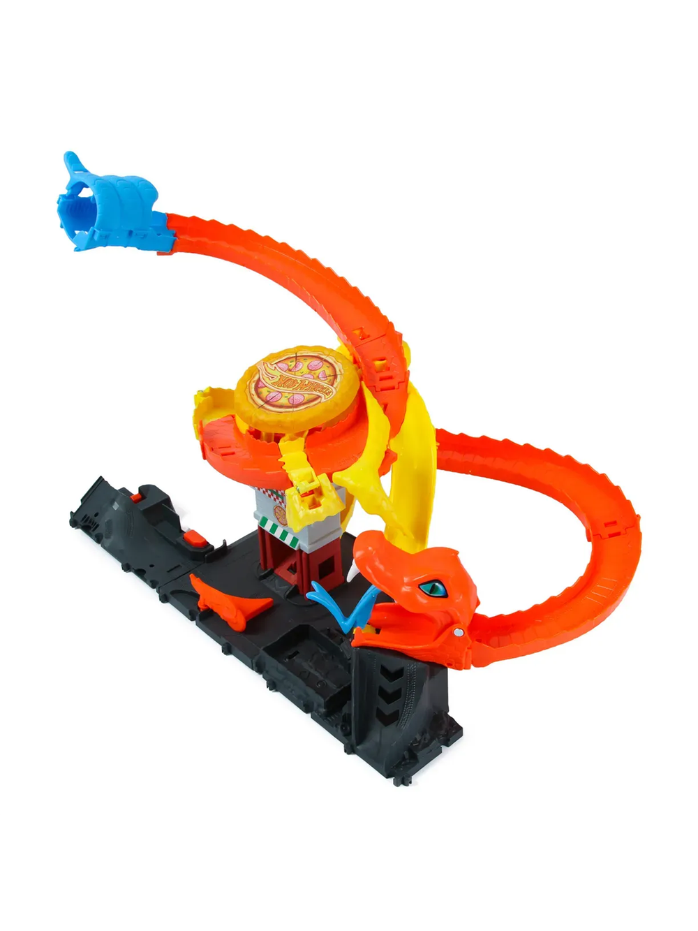 Трек Хот вилс City Атака кобры многоуровневый гибкий HTN81 | Hot Wheels City Cobra Slam Pizza Attack игровой набор 3+