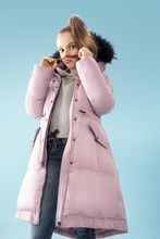 Пальто PULKA с меховой опушкой до -35 °C, цвет розовый