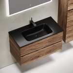 Тумба подвесная под раковину Sancos Urban, дуб чарльстон 890х450х550