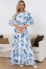 Платье Марго (белый/цветы) Р11-1245/5 Nikol