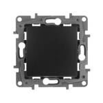 Выключатель кнопочный 1-клавишный с нормально-открытым/нормально-закрытым контактом 6А 250В антрацит ETIKA Legrand