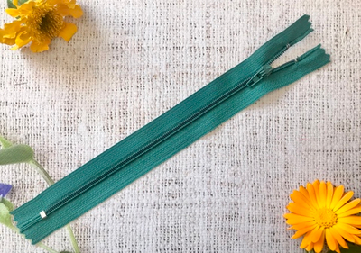 Молния брючная спираль, автомат, L 19 см, Т3, н/р, тёмно-зелёный