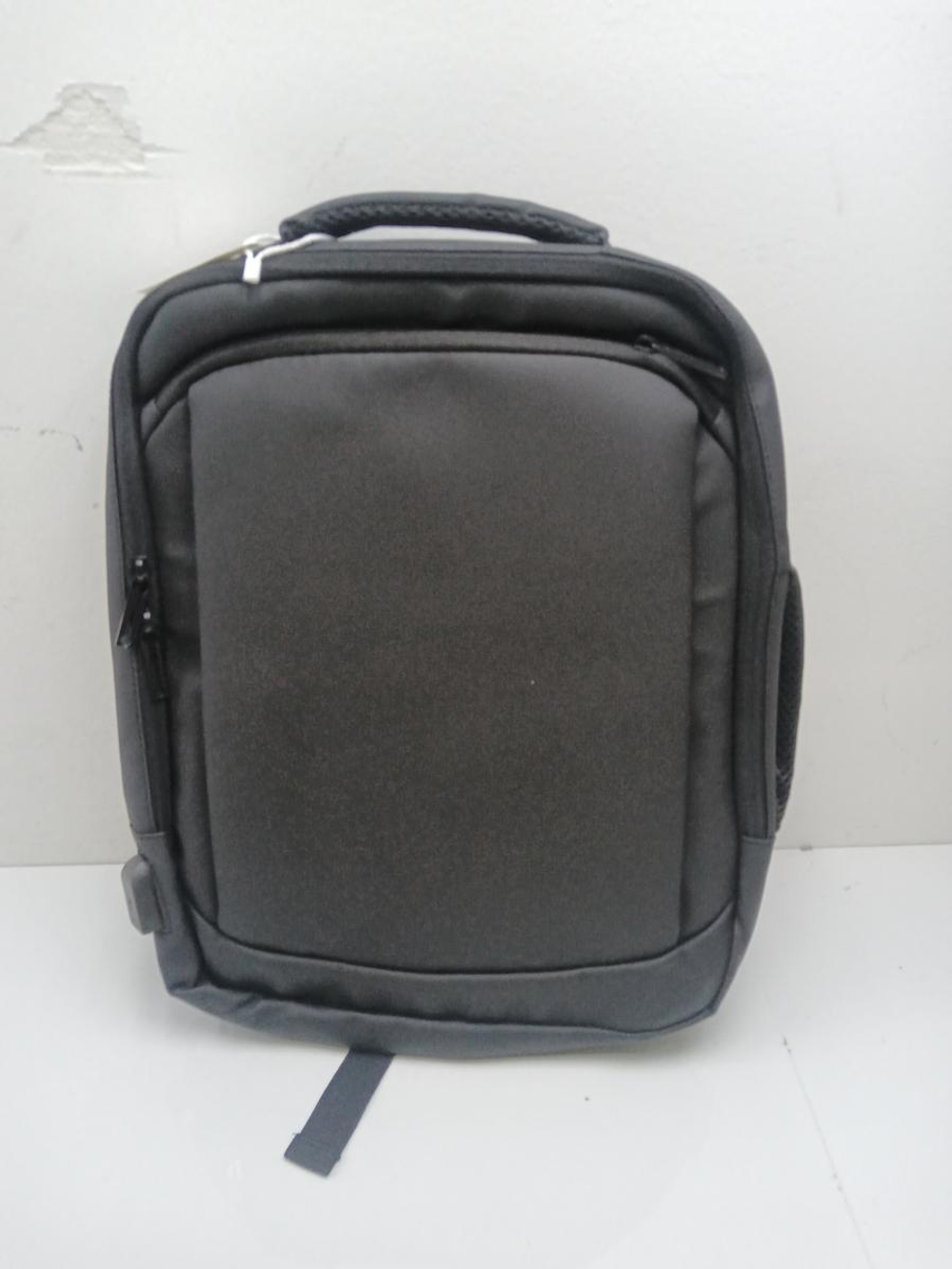 Рюкзак молодежный 31*11*44 см,, 3 отдела с USB, крепеление на чемодан, серый