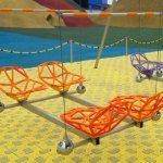 Качели парные сдвоенные высотой 300 см