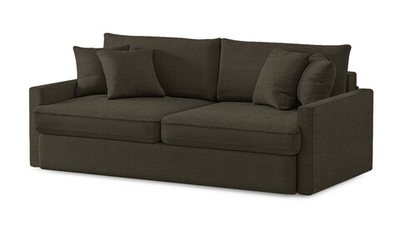 Диван Стелф ЭКО Strong 06 210*109*90 см, Коричневый Рогожка Еврокнижка Фиеста