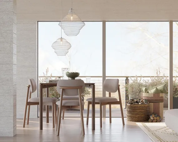 Светильник подвесной vinger, D45х50 см, бежевый