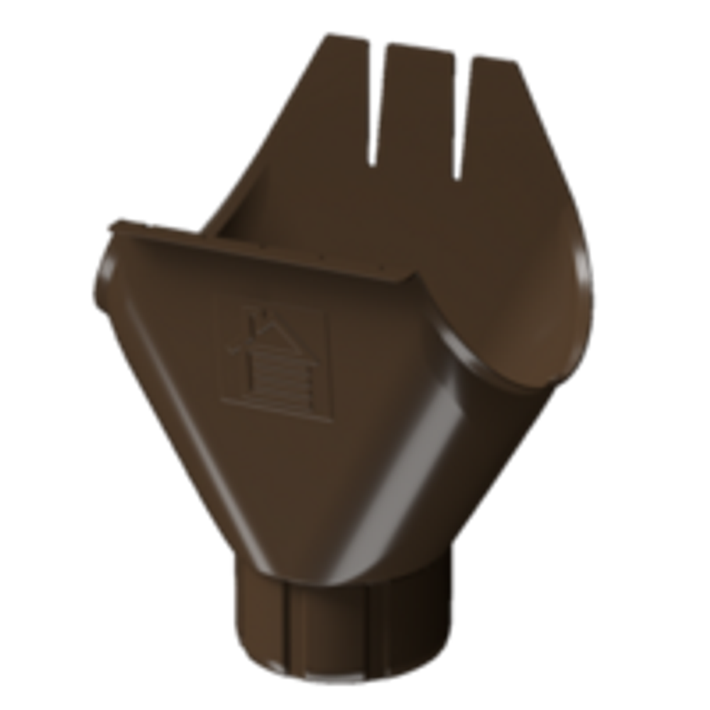 Docke STAL PREMIUM Воронка желоба 125/90 (Каштан 8017)