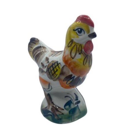 Фигурка Курочка цветная гжель
