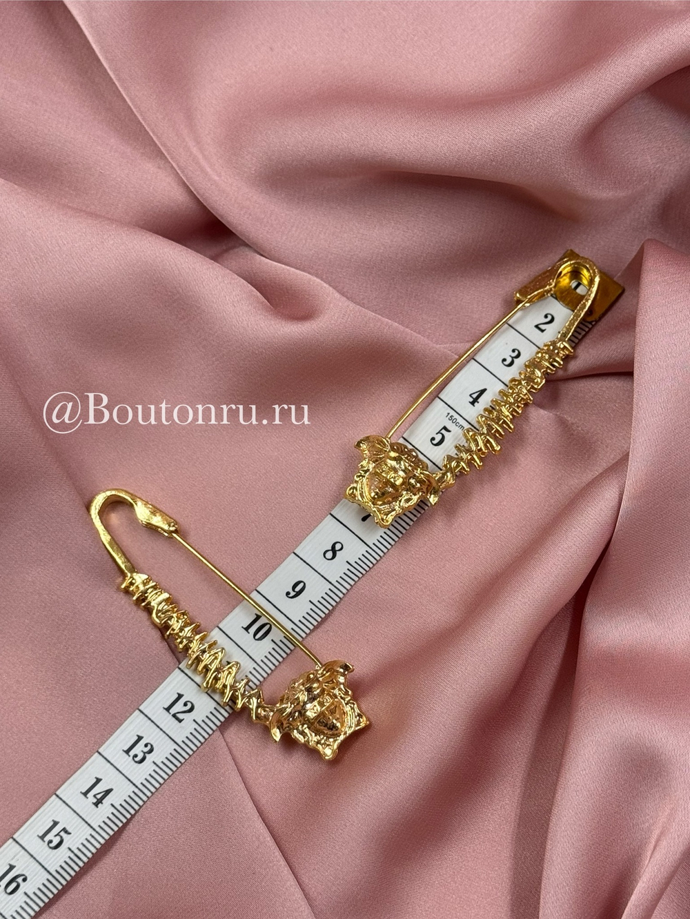 Брошь булавка Верс. золотой хребет медузы