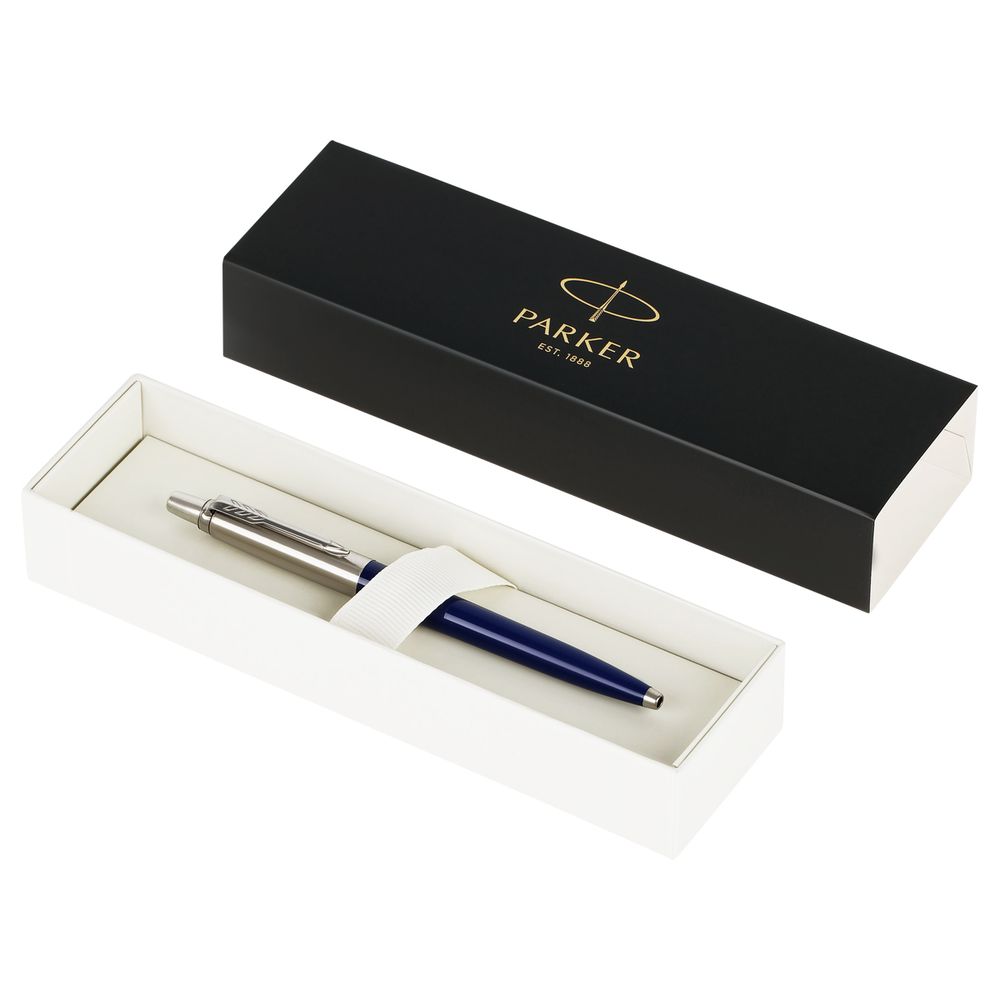 Ручка шариковая Parker Jotter Originals Recycled Navy CT синяя, 1.0мм, корпус хром, автоматич.