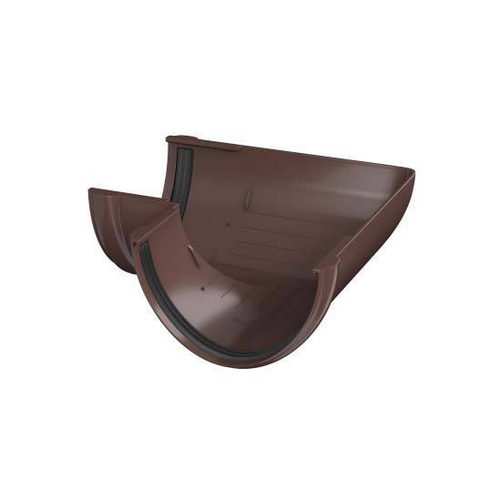 VERAT УГОЛ ЖЕЛОБА 90°, КОРИЧНЕВЫЙ ШТ