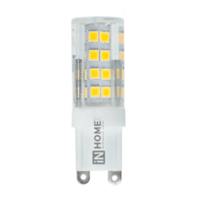 Лампа светодиодная LED-JCD-VC 3Вт 230В G9 4000К БЕЛЫЙ 260Лм IN HOME РАСПРОДАЖА