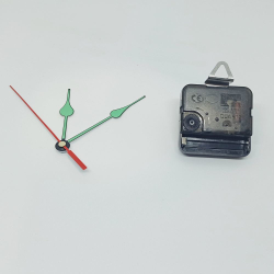 Часовой механизм, шток 16 мм, со стрелками №22 светятся в темноте (1уп = 5шт)