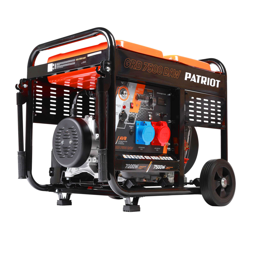 Дизельный генератор (7.5 кВт) PATRIOT GRD 7500 DAW