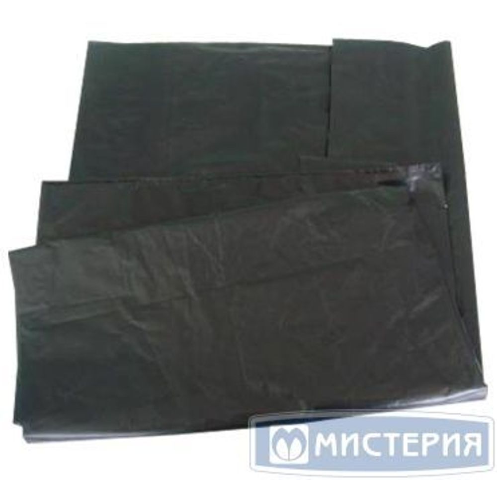 Мешки для мусора  120 л 10 шт черные ПВД
