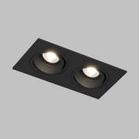 DK3072-BK Встраиваемый светильник, IP 20, 10 Вт, GU5.3, LED, черный/черный, пластик