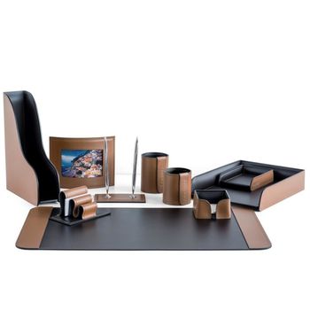 Настольный набор из кожи Cuoietto серии Business из 10 предметов (NBCTabCh10.3)